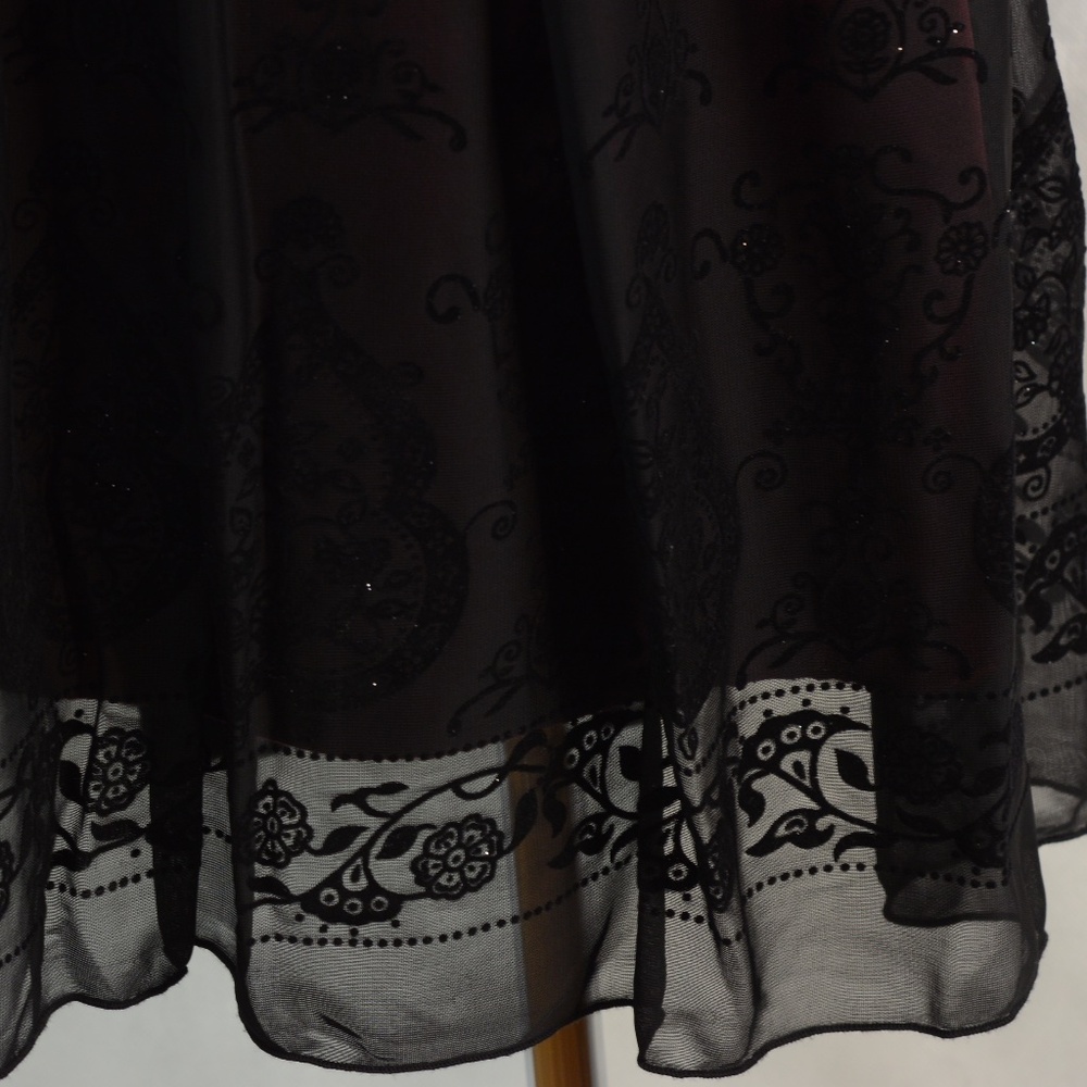 JESSICA Tule/Net/Layered Embossed Skirt SZ 12 NWT #B44 - Picture 7 of 10